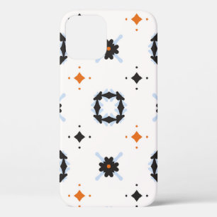 Funda Para iPhone 12 Retro Daisy Floral Vintage Patrón de mano, Mar