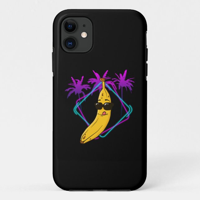 Funda De Case-Mate Para iPhone Retro de fiesta bananero de Guay (Reverso)