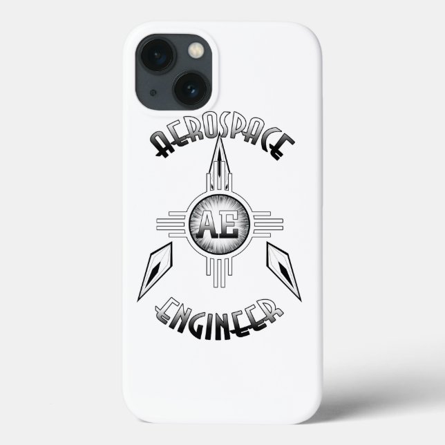 Funda De Case-Mate Para iPhone Retro de ingeniería aeroespacial (Reverso)