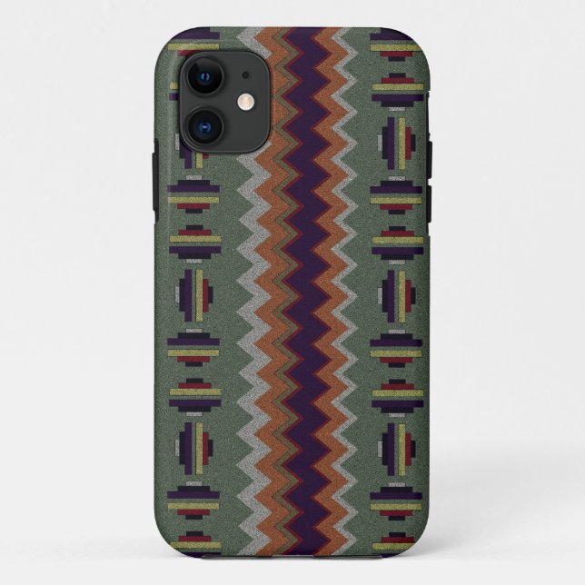 Funda De Case-Mate Para iPhone Retro del Suroeste (Reverso)