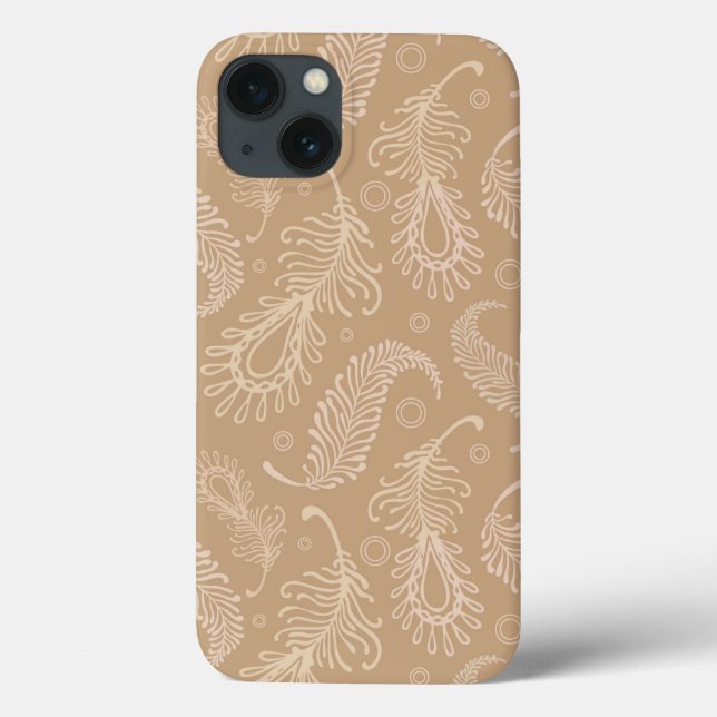 Funda De Case-Mate Para iPhone Retro-feater-pálido-modelo (Reverso)