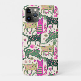 Funda Para iPhone 11 Pro Retro Fun Cat Design
