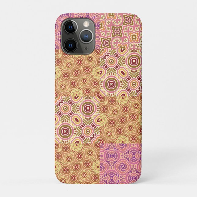 Funda De Case-Mate Para iPhone Retro Geométrico de Parche  (Reverso)