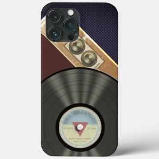 Funda Para iPhone 13 Pro Max Rétro Gramofhone Music Vintage Vinyl Record