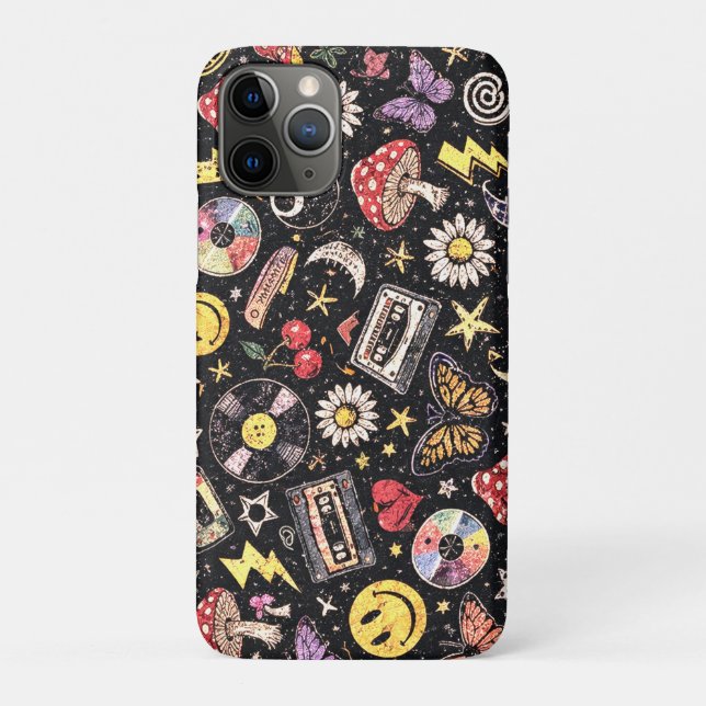 Funda De Case-Mate Para iPhone Retro Grunge Sunshine Bliss (Reverso)