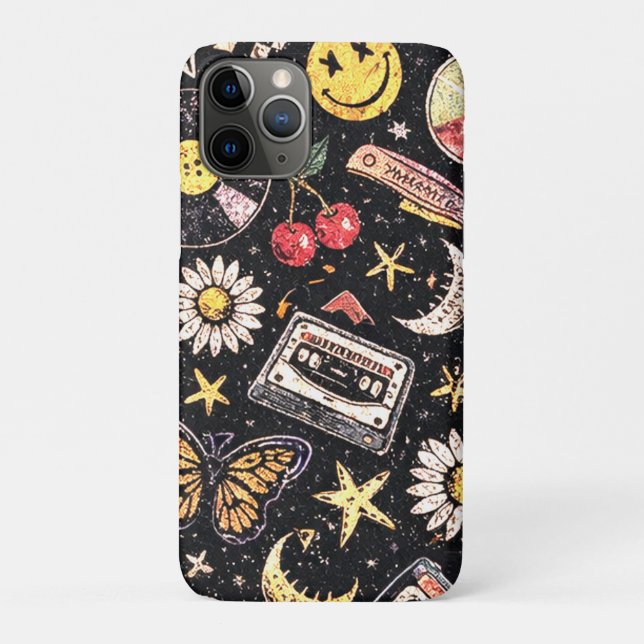 Funda De Case-Mate Para iPhone Retro Grunge Sunshine Bliss (Reverso)