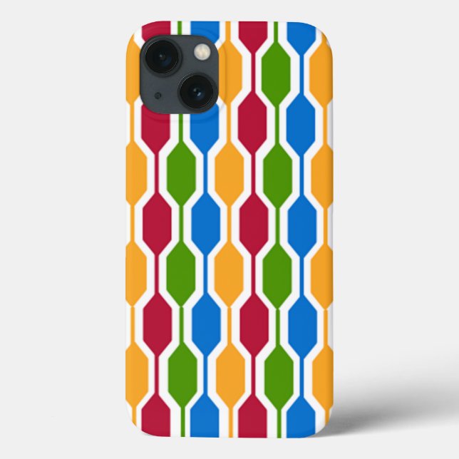 Funda De Case-Mate Para iPhone Retro Hexagons (Reverso)