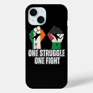Funda Para iPhone 15 Retro Irlanda La revolución del puño solidario en 