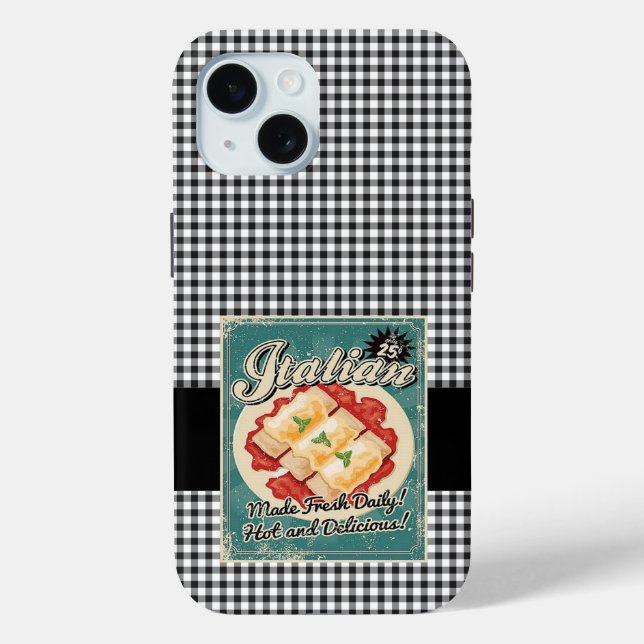 Funda De Case-Mate Para iPhone Retro italiano (Reverso )