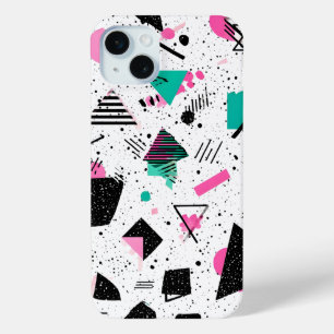Funda Para iPhone 15 Mini Retro Memphis Geometric Pattern