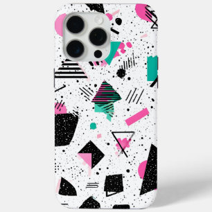 Funda Para iPhone 15 Pro Max Retro Memphis Geometric Pattern
