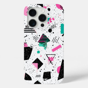 Funda Para iPhone 15 Pro Retro Memphis Geometric Pattern