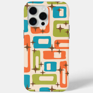 Funda Para iPhone 15 Pro Max Retro Mid Century Moderno
