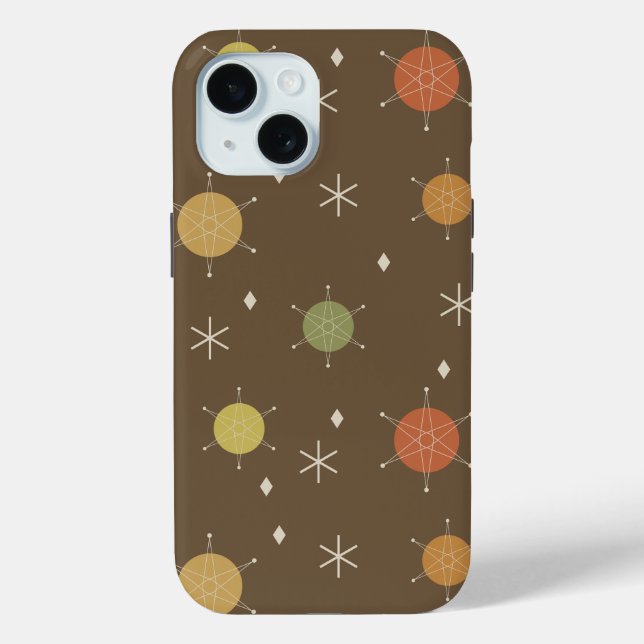 Funda De Case-Mate Para iPhone Retro Mid Mod Starburst Sky Multicoled (Reverso )