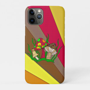 Funda Para iPhone 11 Pro Retro Mushrooms Vintage Colores Pop Art