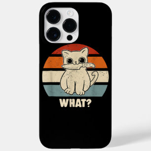 Funda Para iPhone 14 Pro Max De Case-Mate Retro Qué Gato Cuchillo Maullido Gatito Gatos Dive