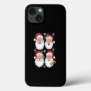 Funda Para iPhone 13 Retro Santa Christma Gift Xmas Familia Matemática