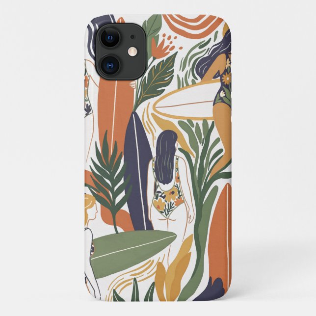 Funda De Case-Mate Para iPhone Retro Surf Club (Reverso)