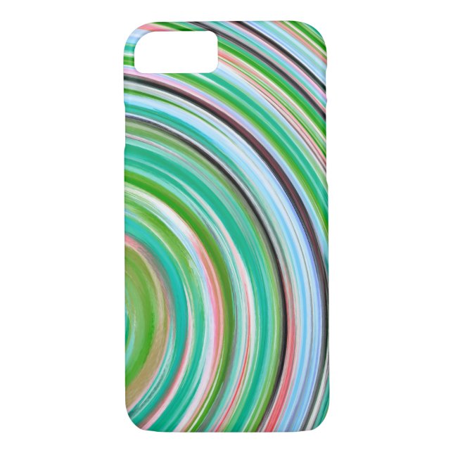Funda De Case-Mate Para iPhone Retro Swirl Abstract Art (Reverso)