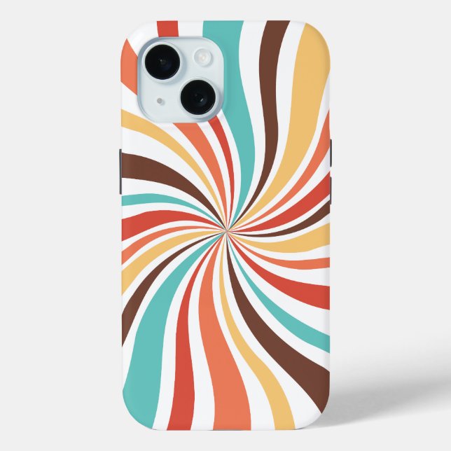 Funda De Case-Mate Para iPhone Retro Swirl Resumen del estuche Art iPhone / iPad (Reverso )