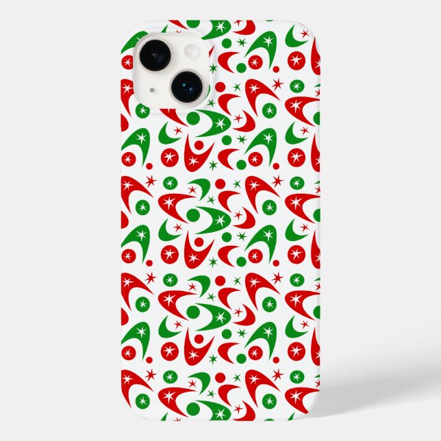 Funda De Case-Mate Para iPhone Retro Xmas Boomerangs (Reverso )