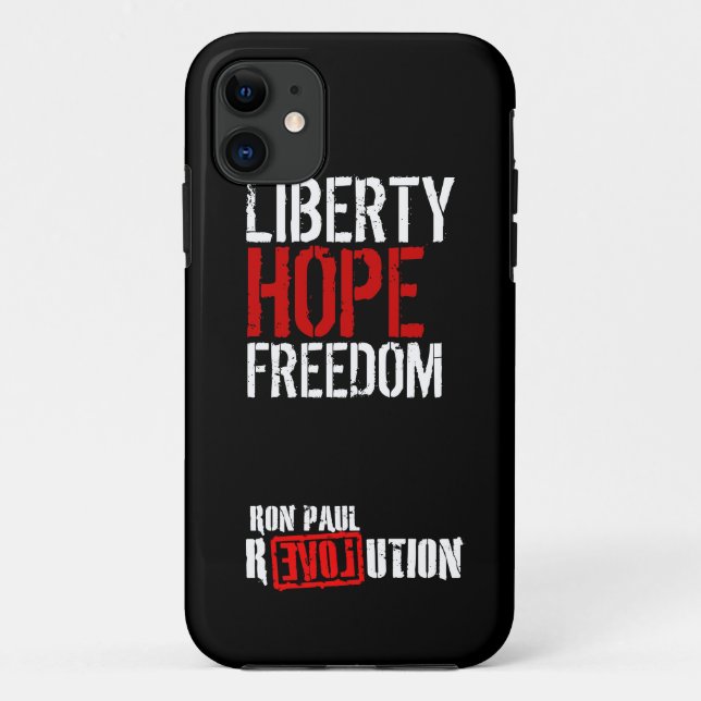 Funda De Case-Mate Para iPhone Revolución de Ron Paul - libertad, esperanza, (Reverso)