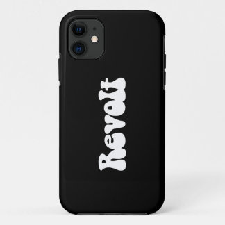 Funda Para iPhone 11 Revuelta - Blanco sobre negro