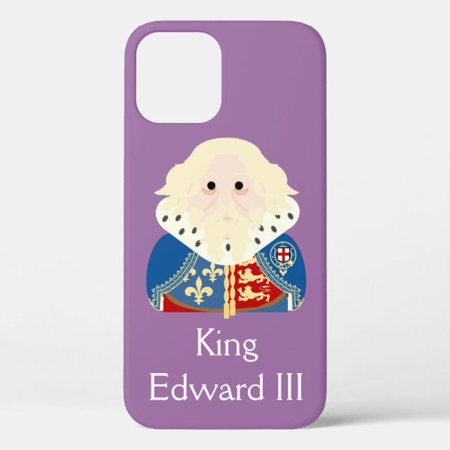 Funda De Case-Mate Para iPhone Rey Eduardo III de Inglaterra (Reverso )