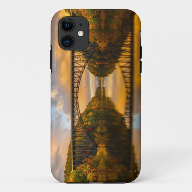 Funda De Case-Mate Para iPhone Rey francés Bridge en caída (Reverso)