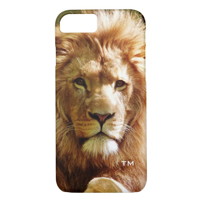 Funda De Case-Mate Para iPhone Rey León de la Selva con Monograma (Reverso)