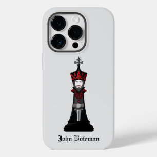 Funda Para iPhone 14 Pro De Case-Mate Rey Negro / Funda de iPhone Case-Mate con nombre p