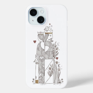 Funda Para iPhone 15 Rey+Reina