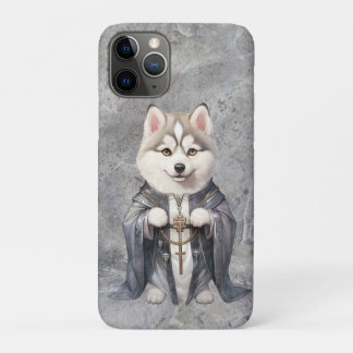 Funda Para iPhone 11 Pro Rey sacerdote Perro Husky Siberiano