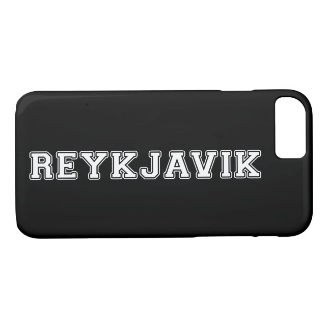 Funda De Case-Mate Para iPhone Reykjavik Islandia (Reverso (horizontal))