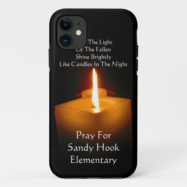 FUNDA DE Case-Mate PARA iPhone REZAR POR EL ELEMENTAL SANDY HOOK (Reverso)
