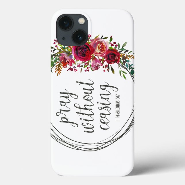 Funda De Case-Mate Para iPhone Rezar sin cesar (Reverso)