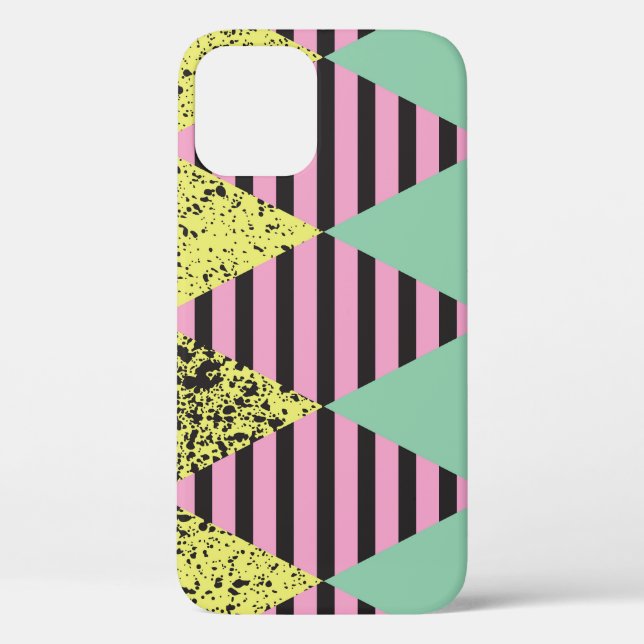 Funda De Case-Mate Para iPhone Rhombus Moderno: Resumen De Estilo Sin Marea. (Reverso )
