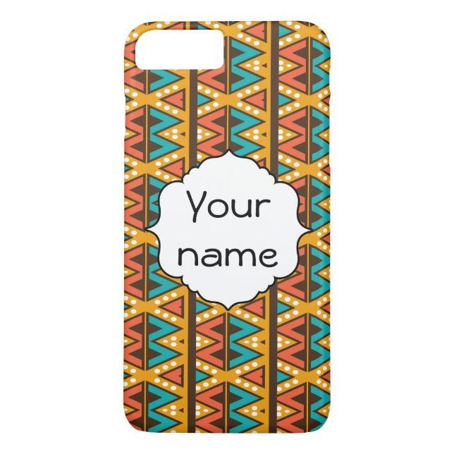 Funda De Case-Mate Para iPhone Rhombus y triángulos (Reverso)