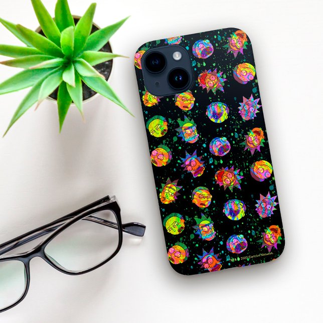 Funda De Case-Mate Para iPhone RICK AND MORTY™ | Psychedelic Swirl Pattern (Subido por el creador)