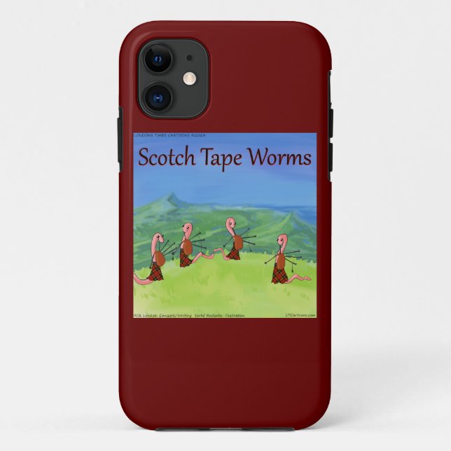 Funda De Case-Mate Para iPhone Rick London Worms From Scotland Funny (Reverso)
