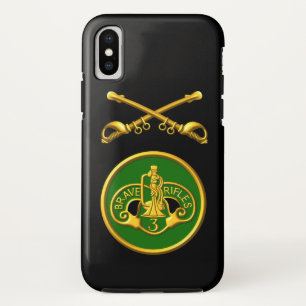 Funda Para iPhone X "Rifles valientes", Regimiento de Cavalry blindado