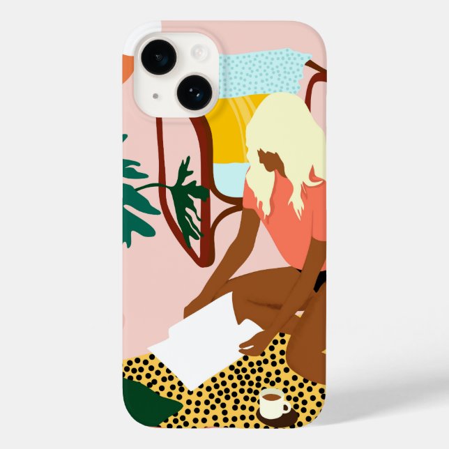 Funda De Case-Mate Para iPhone Rincón de lectura de moda (Reverso )