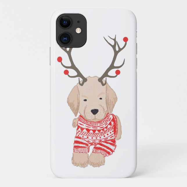 Funda De Case-Mate Para iPhone Ríndete de los Navidades de los Cachorros (Reverso)