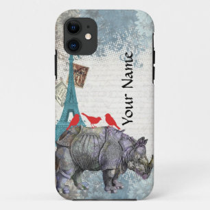 Funda Para iPhone 11 Rinoceronte vintage