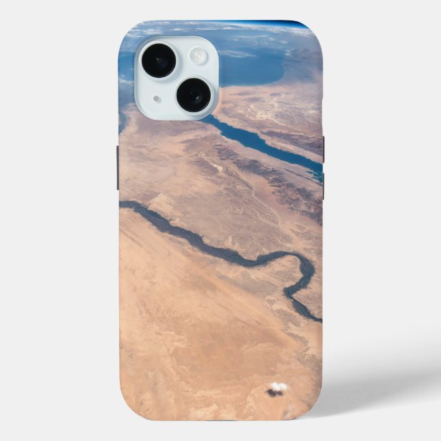 Funda De Case-Mate Para iPhone Río Nilo, Mar Rojo Y Mar Mediterráneo. (Reverso )