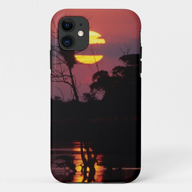 Funda De Case-Mate Para iPhone Río Sabi al atardecer, Parque Nacional Kruger (Reverso)
