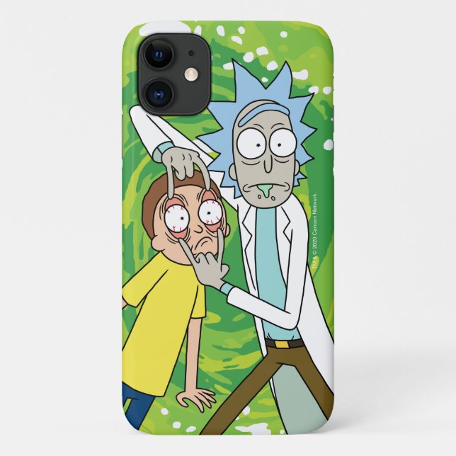 Funda De Case-Mate Para iPhone RIQUEZA Y MORTY™| Mira Eso (Reverso)