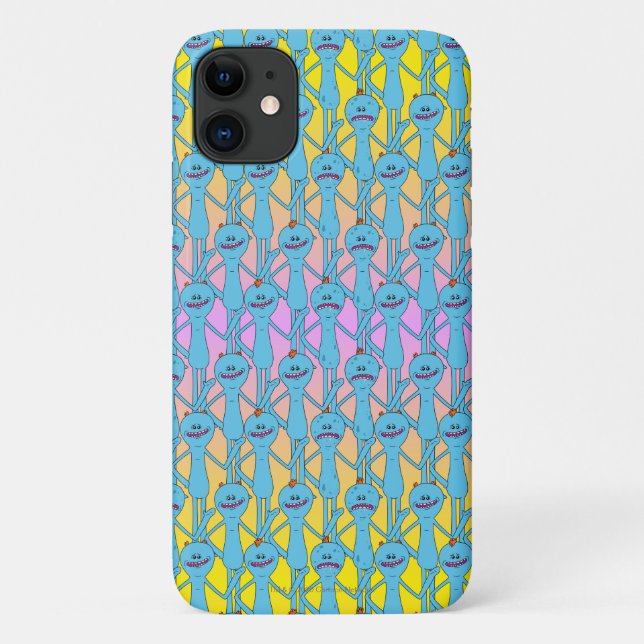 Funda De Case-Mate Para iPhone RIQUEZA Y MORTY™| Patrón Arcoiris Sr. Meeseeks (Reverso)