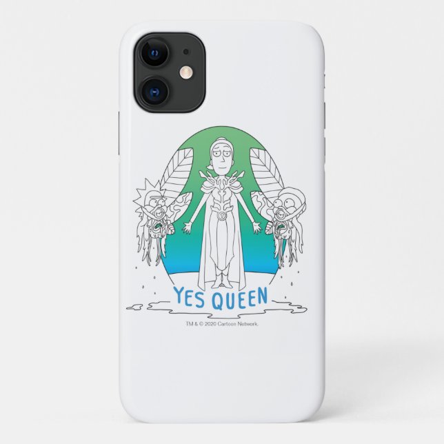 Funda De Case-Mate Para iPhone RIQUEZA Y MORTY™| Sí Reina (Reverso)