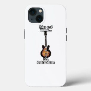 Funda Para iPhone 13 Rise and shine. it's guitar time. vintage brown